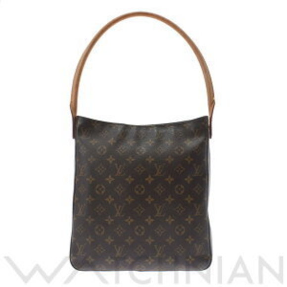 Louis Vuitton GM Bag Monogram Looping Canvas Shoulder Brown - Picture 2 of 9